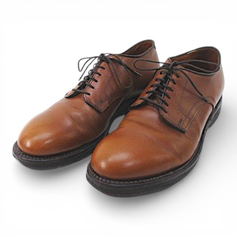 【中古】オールデン ALDEN ビジネスシューズ レースアップシューズ 6.5 ブラウン 茶系 レザー USA製 メンズ