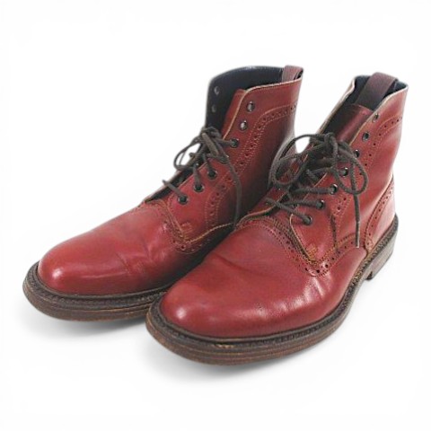 【中古】トリッカーズ TRICKER'S ships カントリーブーツ モールトン MALTON カーフレザー 8 ブラウン 茶系 M2S08-C