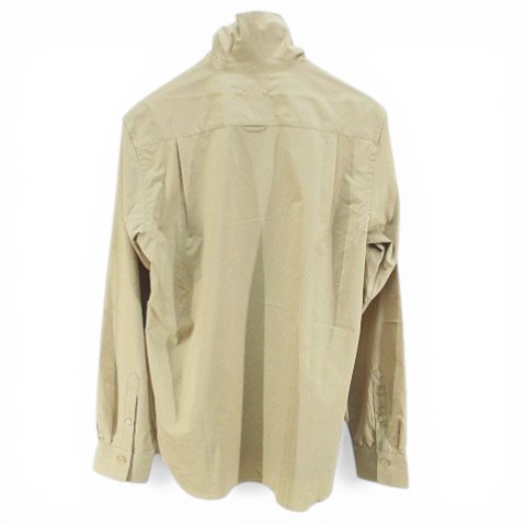 【中古】未使用品 ソフネット SOPHNET. SOPH-192034 HIGH NECK COLLAR SHIRT 長袖 シャツ S ベージュ系 日本製_1