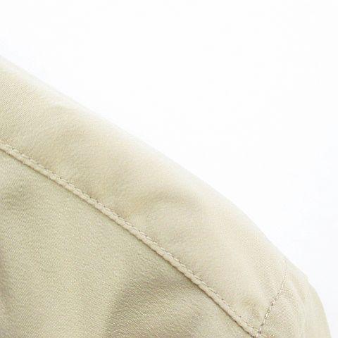 【中古】未使用品 ソフネット SOPHNET. SOPH-192034 HIGH NECK COLLAR SHIRT 長袖 シャツ S ベージュ系 日本製_3