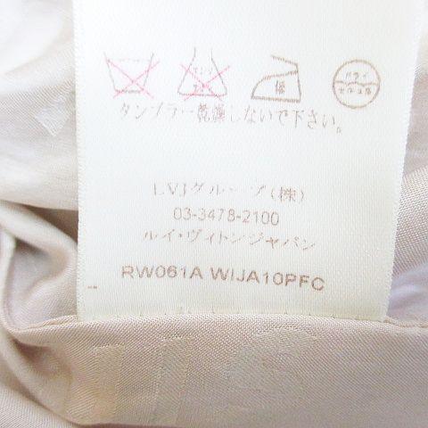 【中古】ルイヴィトン LOUIS VUITTON ジャケット 薄手 絹 シルク 38 白系 ホワイト フランス製 ステッチ スナップボタン 裏地 レディース_7