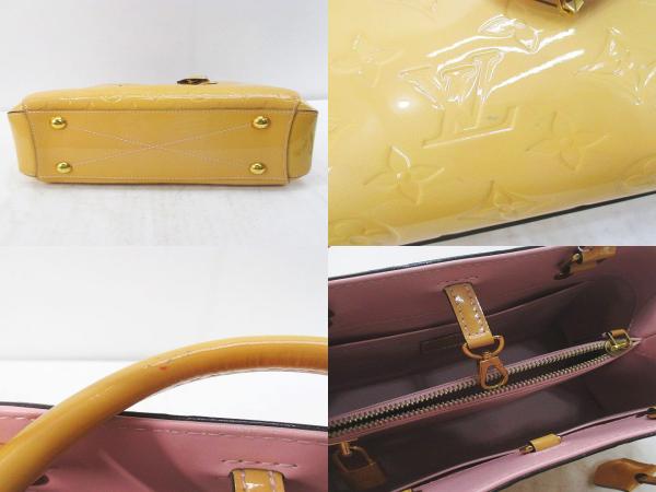 【中古】ルイヴィトン LOUIS VUITTON モノグラム ヴェルニ M50169 モンテーニュBB トートバッグ  ベージュ_7