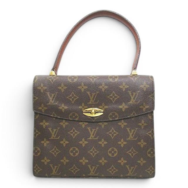 【中古】ルイヴィトン LOUIS VUITTON マルゼルブ M51379 ハンドバッグ モノグラム ブラウン フランス製 レディース_1