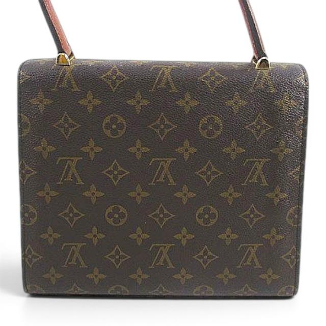 【中古】ルイヴィトン LOUIS VUITTON マルゼルブ M51379 ハンドバッグ モノグラム ブラウン フランス製 レディース_3