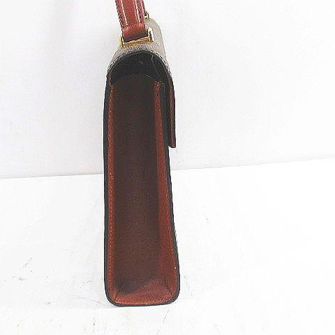 【中古】ルイヴィトン LOUIS VUITTON マルゼルブ M51379 ハンドバッグ モノグラム ブラウン フランス製 レディース_4