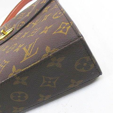【中古】ルイヴィトン LOUIS VUITTON マルゼルブ M51379 ハンドバッグ モノグラム ブラウン フランス製 レディース_5