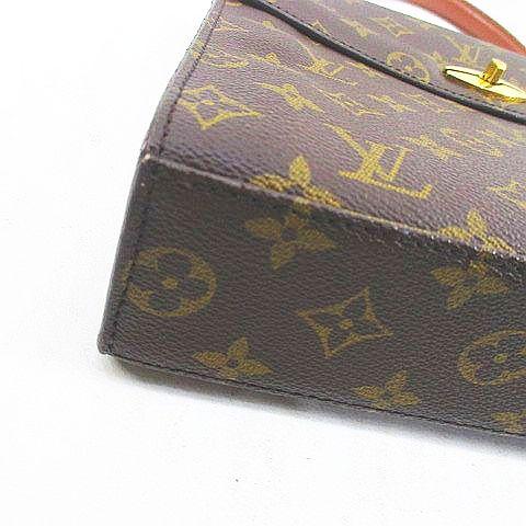 【中古】ルイヴィトン LOUIS VUITTON マルゼルブ M51379 ハンドバッグ モノグラム ブラウン フランス製 レディース_6