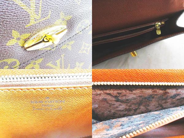 【中古】ルイヴィトン LOUIS VUITTON マルゼルブ M51379 ハンドバッグ モノグラム ブラウン フランス製 レディース_8