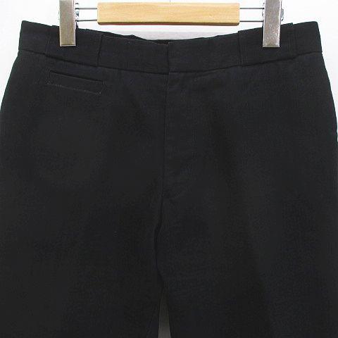 【中古】キャサリンハムネットロンドン ストラップ柄 セットアップ パンツスーツ M 黒系 ボタン ジップフライ 裏地_5