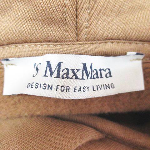 【中古】Sマックスマーラ 'S Max Mara 2419921011 ロゴ刺繍 プルオーバーパーカー  M 茶系 ブラウン_2