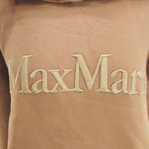 【中古】Sマックスマーラ 'S Max Mara 2419921011 ロゴ刺繍 プルオーバーパーカー  M 茶系 ブラウン_3