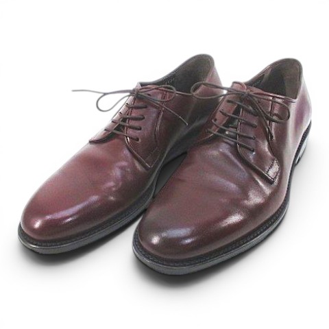 【中古】サルヴァトーレフェラガモ Salvatore Ferragamo 12VF 50412 レースアップシューズ 6.5 2E ボルドーワイン なめし革