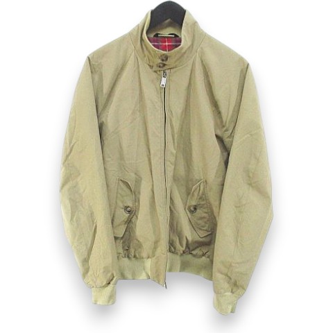 【中古】バラクータ BARACUTA G9ハリントンジャケット 38 ベージュ系 イギリス製 ジップアップ 裏地 ブルゾン メンズ