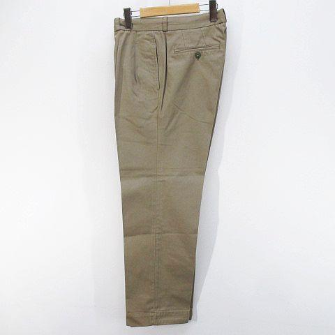 【中古】ピーティートリノ PT TORINO ロング丈 ペインターパンツ ワークパンツ 29 カーキ 無地 ボタンフライ タック