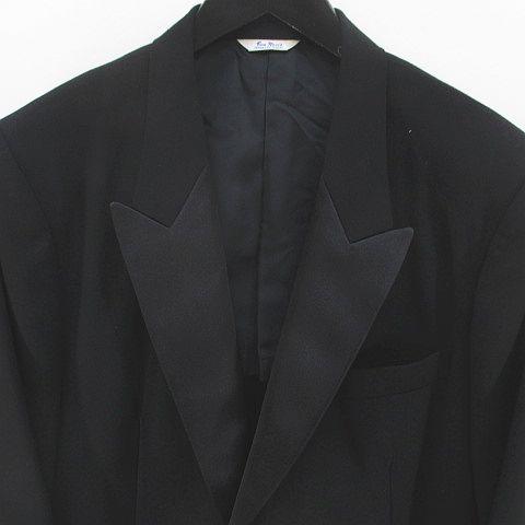 【中古】ランバン LANVIN セットアップ スーツ テーラード ジャケット ロングパンツ スラックス ジップフライ 背抜き_3