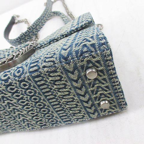 【中古】マークジェイコブス MARC JACOBS  THE MINI TOP HANDLE  ハンド ショルダー 2WAYバッグ チェーン総柄_5