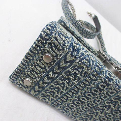 【中古】マークジェイコブス MARC JACOBS  THE MINI TOP HANDLE  ハンド ショルダー 2WAYバッグ チェーン総柄_6