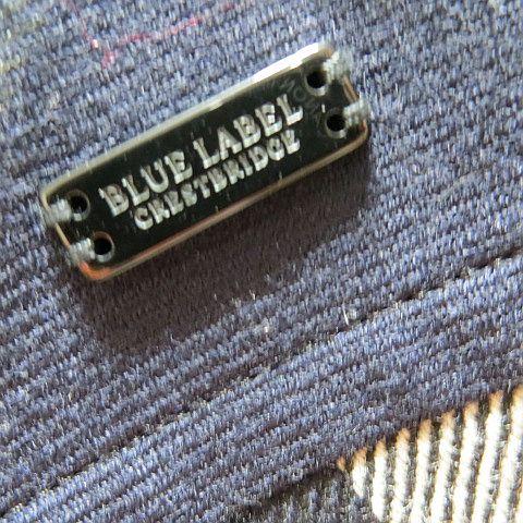 【中古】バーバリーブルーレーベル BURBERRY BLUE LABEL 膝丈 スコート 40 米国海軍 毛 毛糸 ボックス席筋目