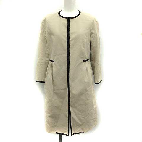 中古 ポールカ Paule Ka ノーカラーコート ロング 36 ベージュ Ym レディースの通販はau Pay マーケット ブランド古着のベクトル