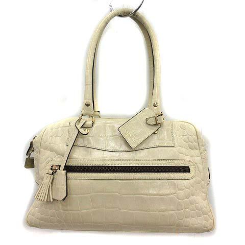 中古 ジェイ エムデヴィッドソン J M Davidson ボストンバッグ ハンド Vivi クロコ型押し レザー アイボリーの通販はau Pay マーケット ブランド古着のベクトル