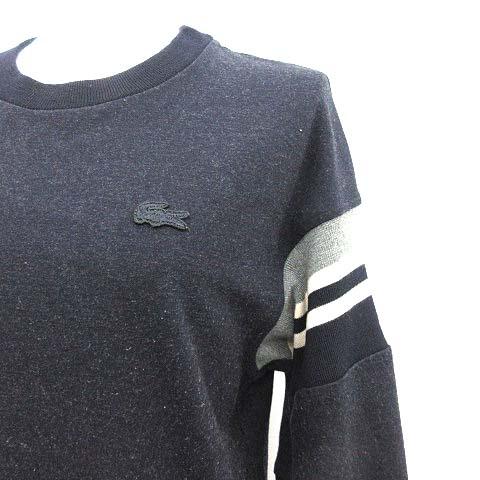 中古 ラコステ Lacoste ワンピース スウェット 長袖 ひざ丈 ワッペン ライン 38 紺 ネイビー Kh レディースの通販はau Pay マーケット ブランド古着のベクトル