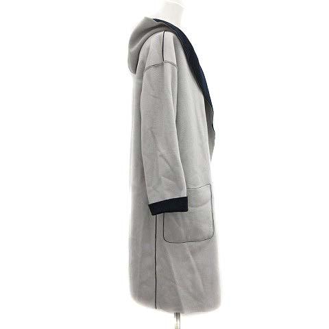 中古 ププラ Pupula ガウンコート ロング フード リバーシブル 40 グレー 紺 ネイビー Mf18 レディースの通販はau Pay マーケット ブランド古着のベクトル