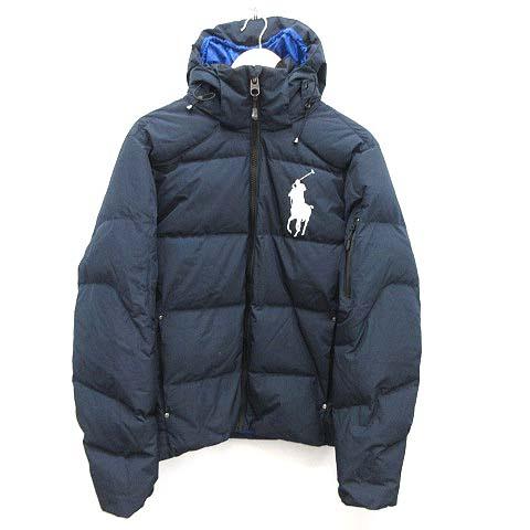 中古 ポロ ラルフローレン ダウンジャケット フード ビッグポニー ジップアップ Xs 紺 ネイビー Mf30 メンズの通販はau Pay マーケット ブランド古着のベクトル