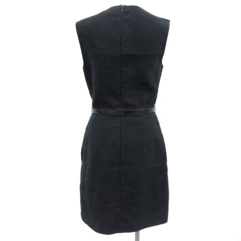 中古 3 1 フィリップリム 3 1 Phillip Lim ワンピース タイト リネン ノースリーブ ベルト付 2 紺 レディースの通販はau Pay マーケット ブランド古着のベクトル