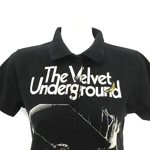 中古 ヒステリックグラマー ポロシャツ プリント 半袖 The Velvet Underground F 黒 白 Yo23 レディースの通販はau Pay マーケット ブランド古着のベクトル