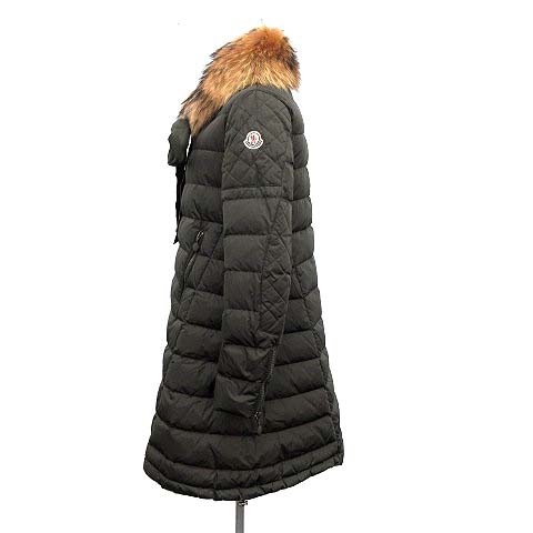 中古 モンクレール Moncler S サカイ Mayuko ダウンコート ロング ラクーンファー 00 カーキ Kh レディースの通販はau Pay マーケット ブランド古着のベクトル