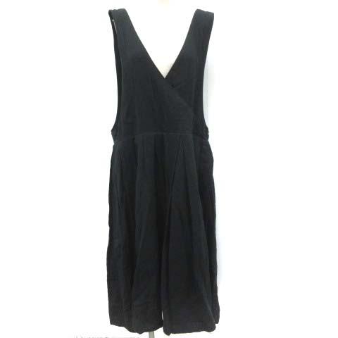 中古 オーギャルソン Au Garcons ワンピース ロング フレア ノースリーブ リネン 黒 ブラック Ek レディースの通販はau Pay マーケット ブランド古着のベクトル