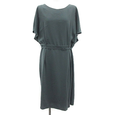 中古 アンタイトル Untitled ワンピース ひざ丈 半袖 フレアスリーブ 大きいサイズ 44 4l カーキ レディースの通販はau Pay マーケット ブランド古着のベクトル