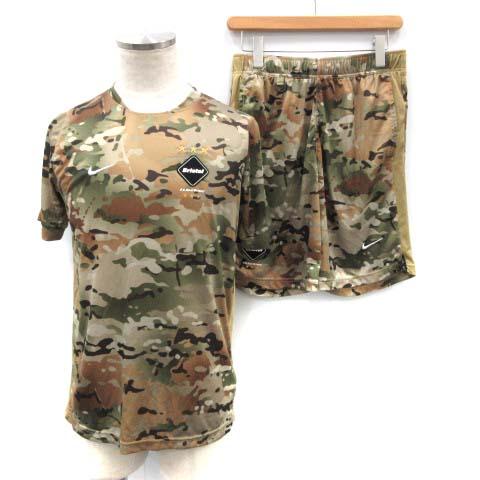 中古 エフシーレアルブリストル ナイキ 迷彩 セットアップ 上下 パンツ シャツ ショートパンツ S カーキ メンズの通販はau Pay マーケット ブランド古着のベクトル