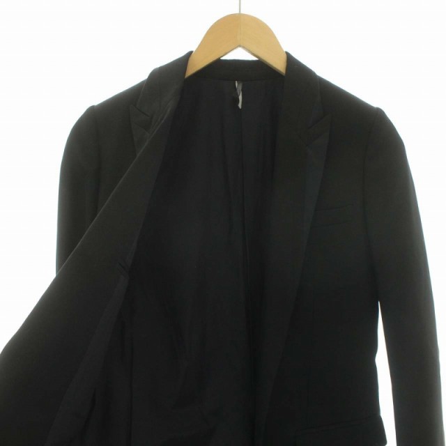 【中古】ディオールオム Dior HOMME smoking coat ロングジャケットコート 38 M 黒 08AW 8H4131350407  メンズ｜au PAY マーケット