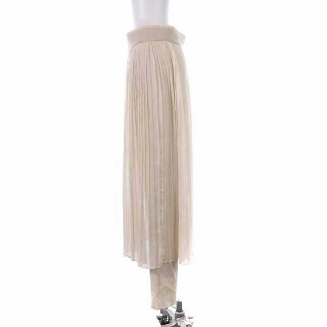 中古】HYKE LAYERED PLEATED SKIRT WITH PANTS ロングパンツ プリーツ