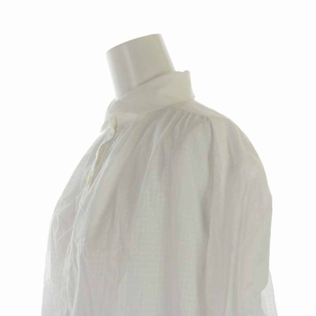 ユナヒカ　リネン100% ブラウス　長袖　日本製　白　サイズ1シミや変色はありません