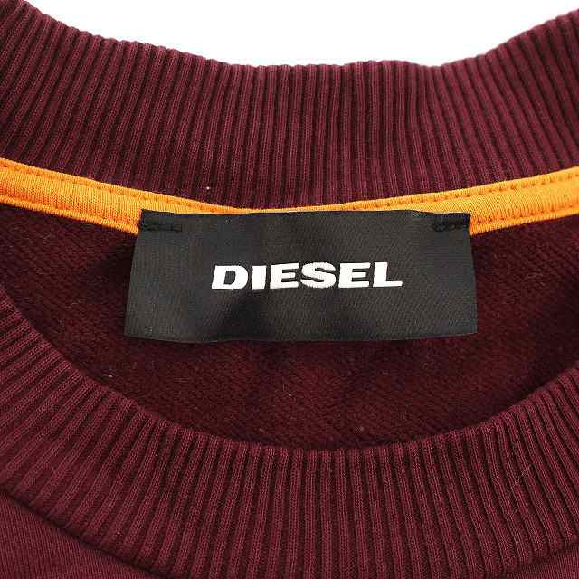 中古】ディーゼル DIESEL スウェット トレーナー 刺繍 ポケット 長袖 M