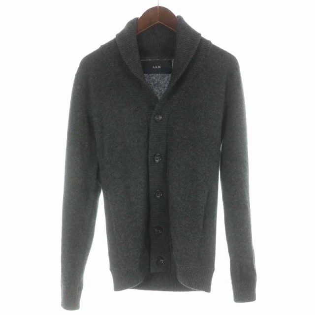 中古】AKM CASHMERE KNIT STANDARD SHAWL CARDIGAN ニットカーディガン