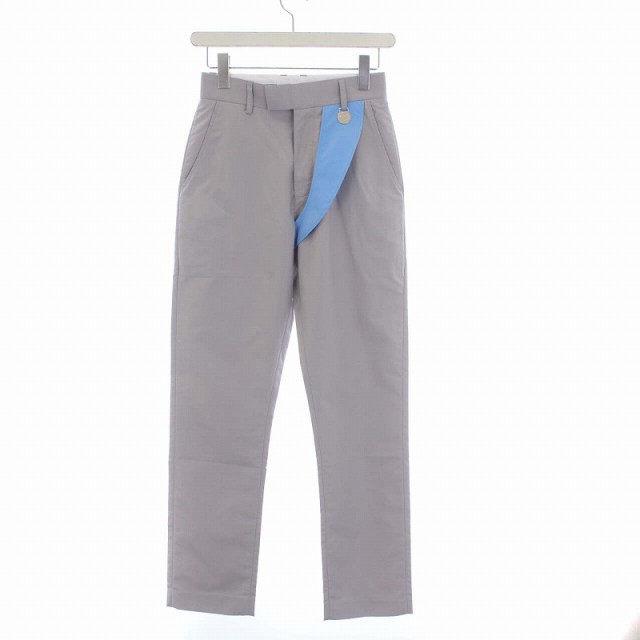 中古】ザンダーゾウ Xander Zhou 19AW Gray Blue Loop Trousers パンツ