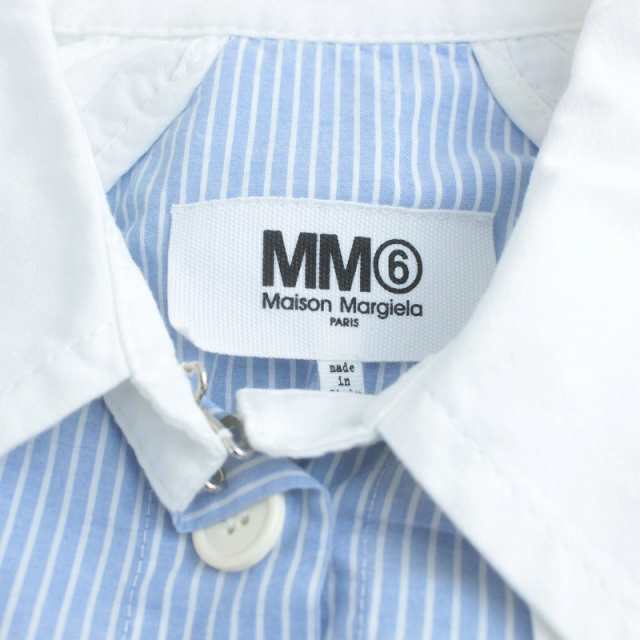 MM6 19SS ストライプ レイヤードシャツ | myglobaltax.com