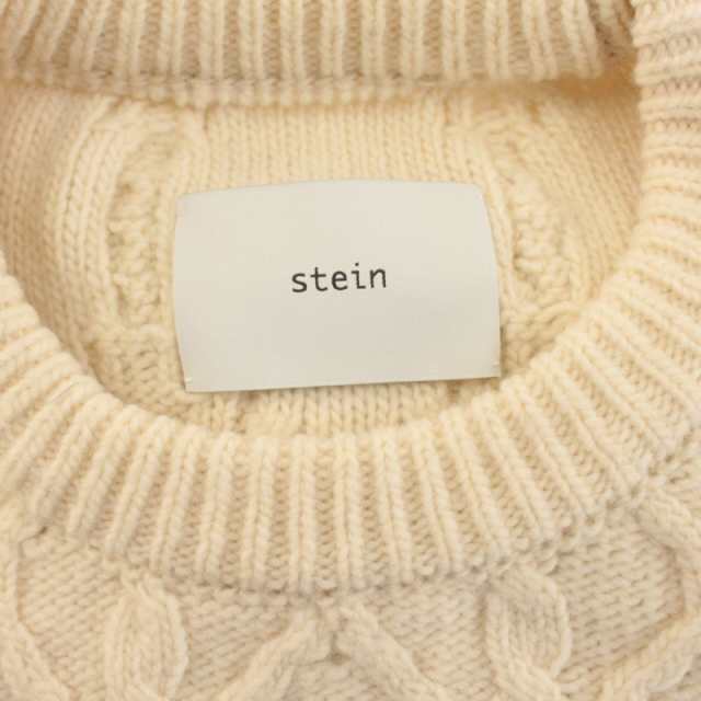 【中古】シュタイン stein Oversized Cable Knit ニット セーター ケーブルニット アラン柄 長袖 M アイボリー｜au  PAY マーケット