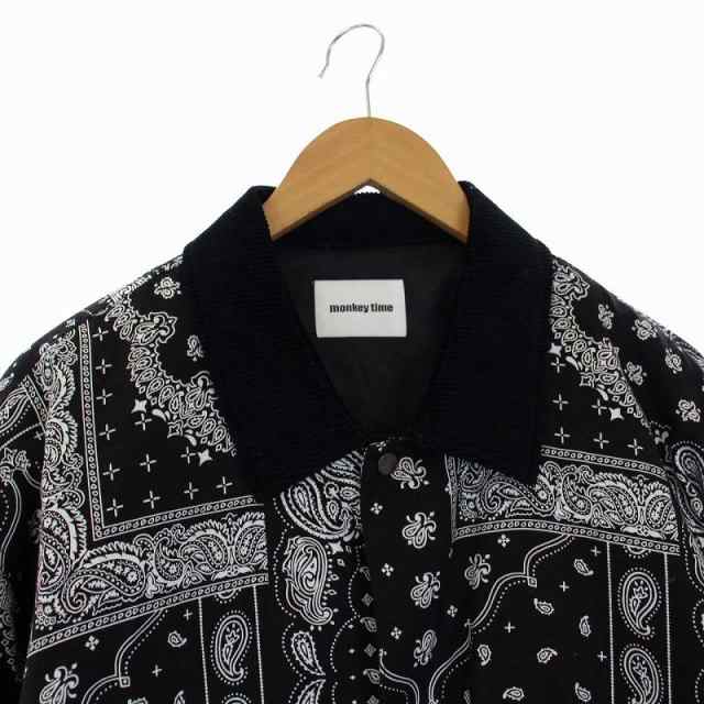 中古】モンキータイム PAISLEY PRINT PADDED CPO SHIRT CPOシャツ