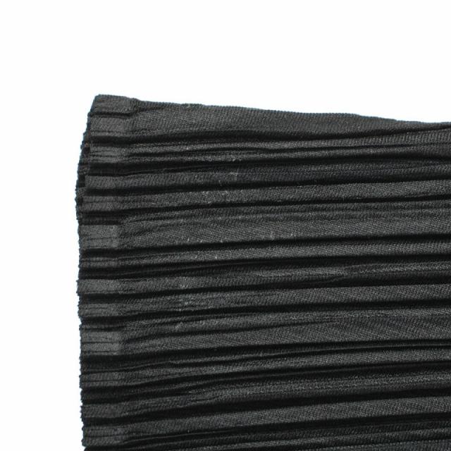 【中古】プリーツプリーズ PLEATS PLEASE イッセイミヤケ カーディガン ブラウス 長袖 プリーツ フリル 3 L 黒の通販は