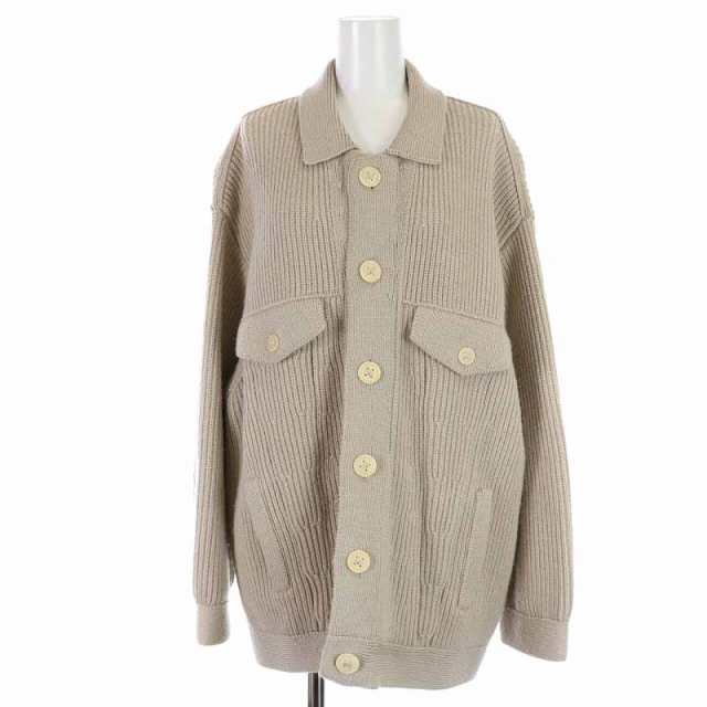 公式商品 メゾン カレ MAISON CARREE WOOL G-Jyan ニットジャケット