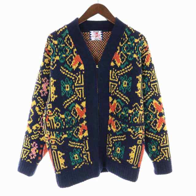 中古】サノバチーズ SON OF THE CHEESE Wallpaper cardigan ニット