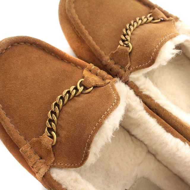 中古】アグ UGG ローファー ムートン 1095103 モカシン チェーン US8