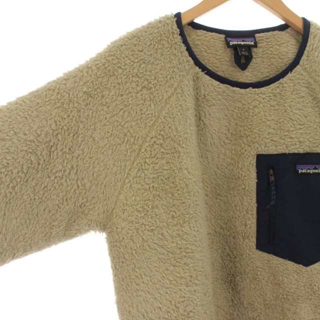 【中古】パタゴニア Patagonia Los Gatos Fleece Crew ロス ガトス クルー ボア フリース 25895 L  ベージュ｜au PAY マーケット