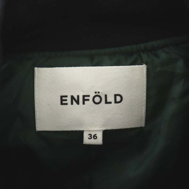 中古】エンフォルド ENFOLD 20AW ヘビーサテン フレアAラインブルゾン