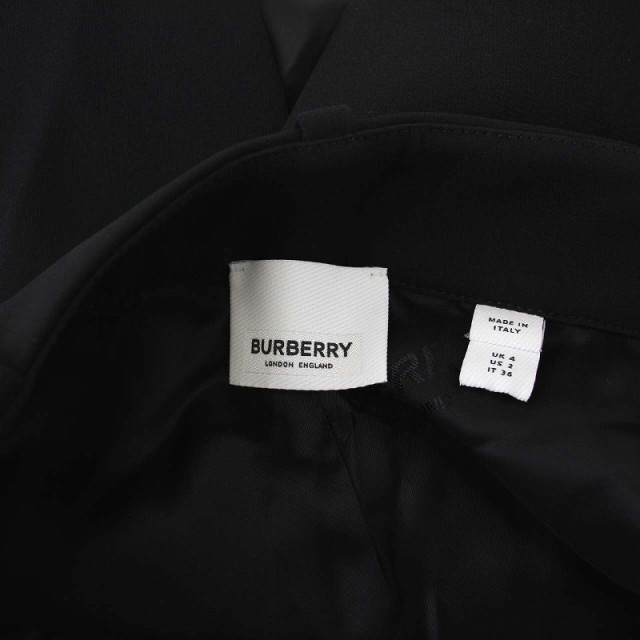 中古】バーバリー BURBERRY ラップスカート タイト ロング IT36 XS 黒