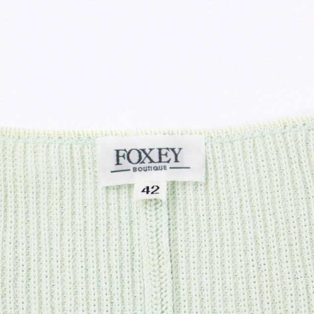 中古】フォクシー FOXEY BOUTIQUE ニット セーター 半袖 Vネック 42 L ...